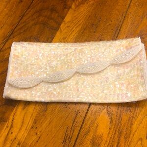 Vintage clutch beautiful iridescent sequined bag